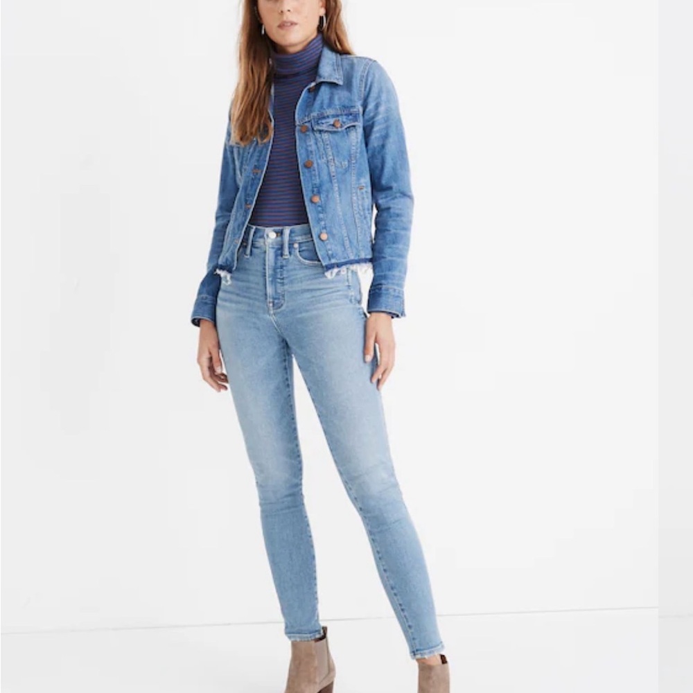 Madewell Women's 10" High-Rise Skinny Jeans in Hamden Wash size 30 Item AF685